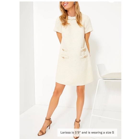 TUCKERNUCK Pearl White Tweed Jackie Dress - Picture 2 of 12